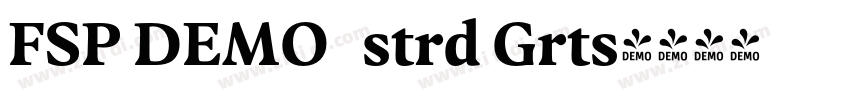 FSP DEMO   strd Grts字体转换